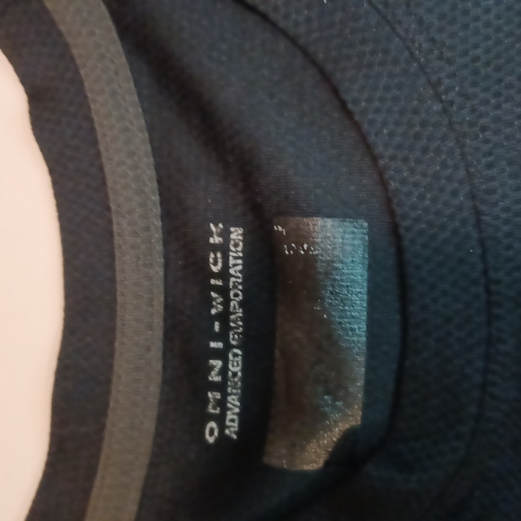 Columbia omni wick advance evaporation tee black grey(gray) and yellow - Picture 3 of 11